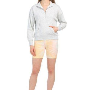 005. PINK ROSE Juniors Pullover Top WITH Tie Dye Bike Shorts